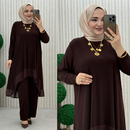 Zerrin Takım Sifon Detaylı Takım