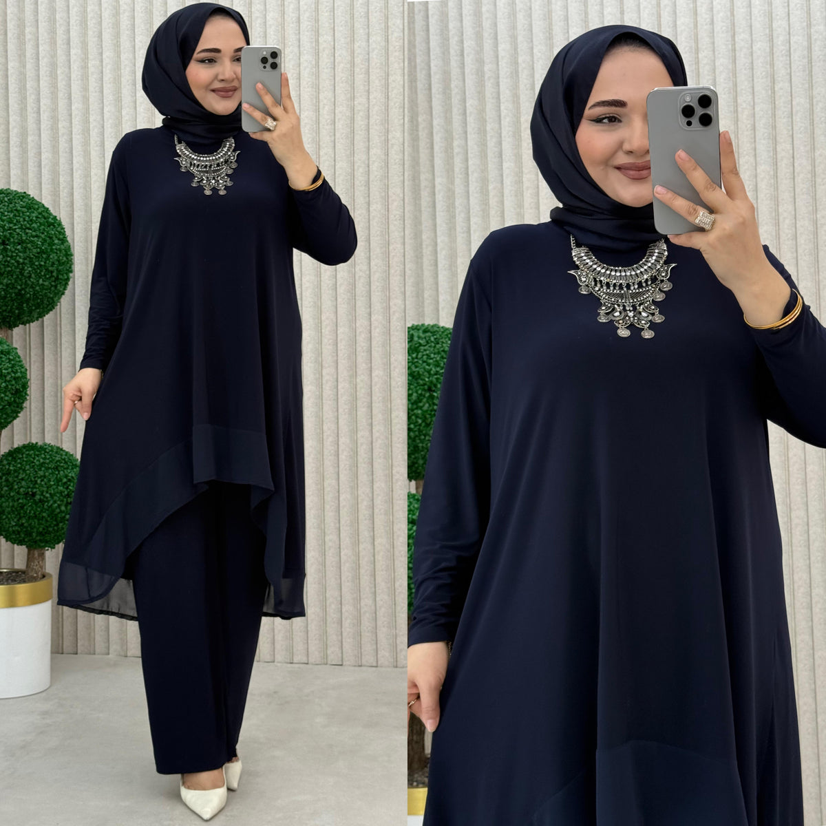 Zerrin Takım Sifon Detaylı Takım