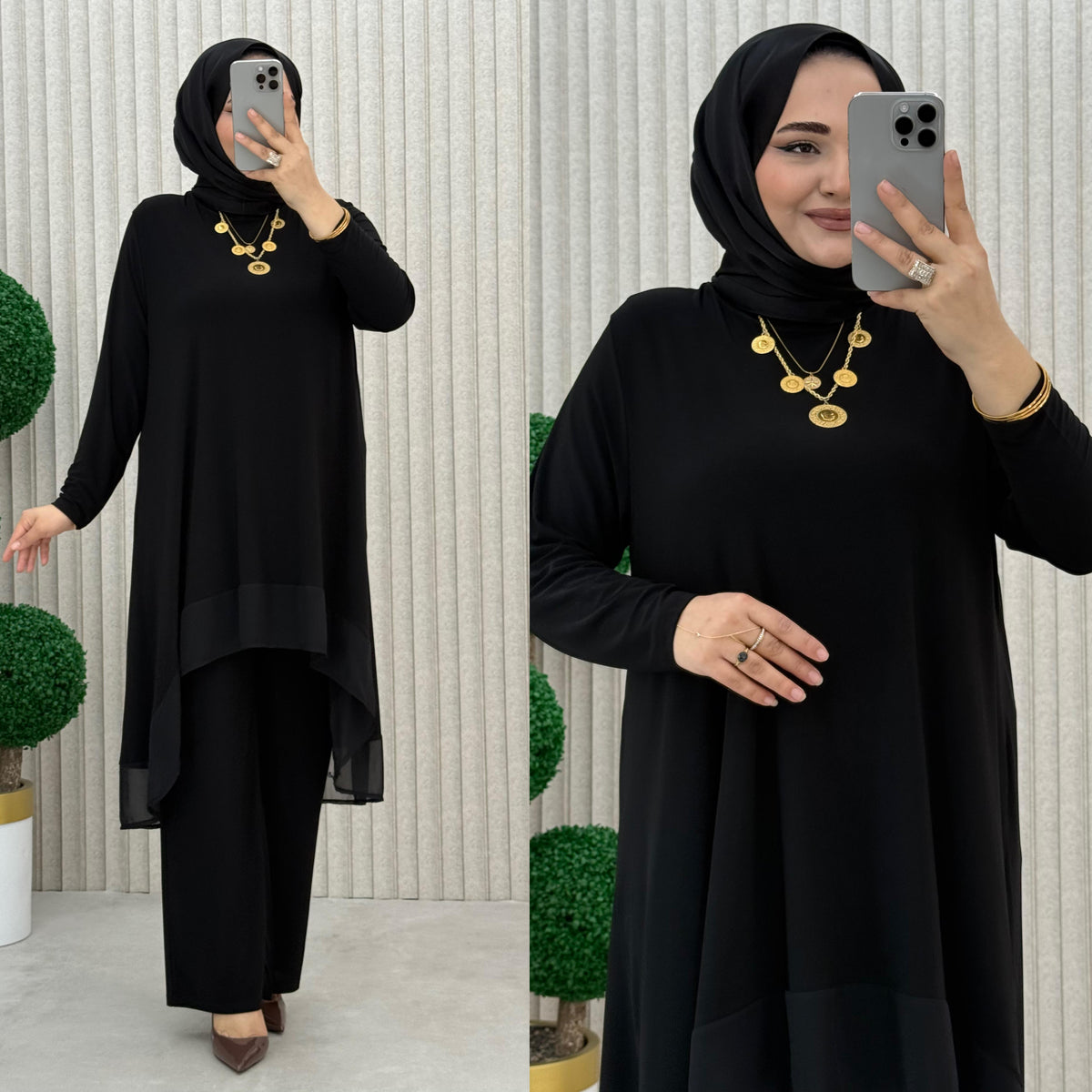 Zerrin Takım Sifon Detaylı Takım